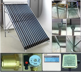 15 Tube Evacuated Panel Solar Geyser Kit with 220V pump